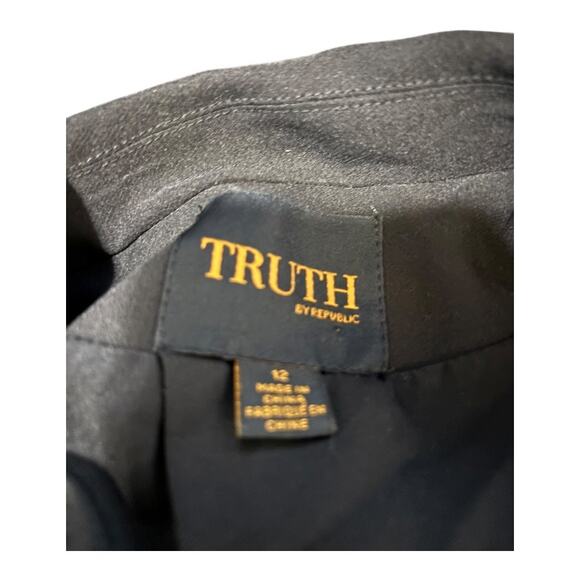 Truth by Republic Black Blazer Size 12 - Picture 4 of 5